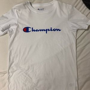 white champion t-shirt